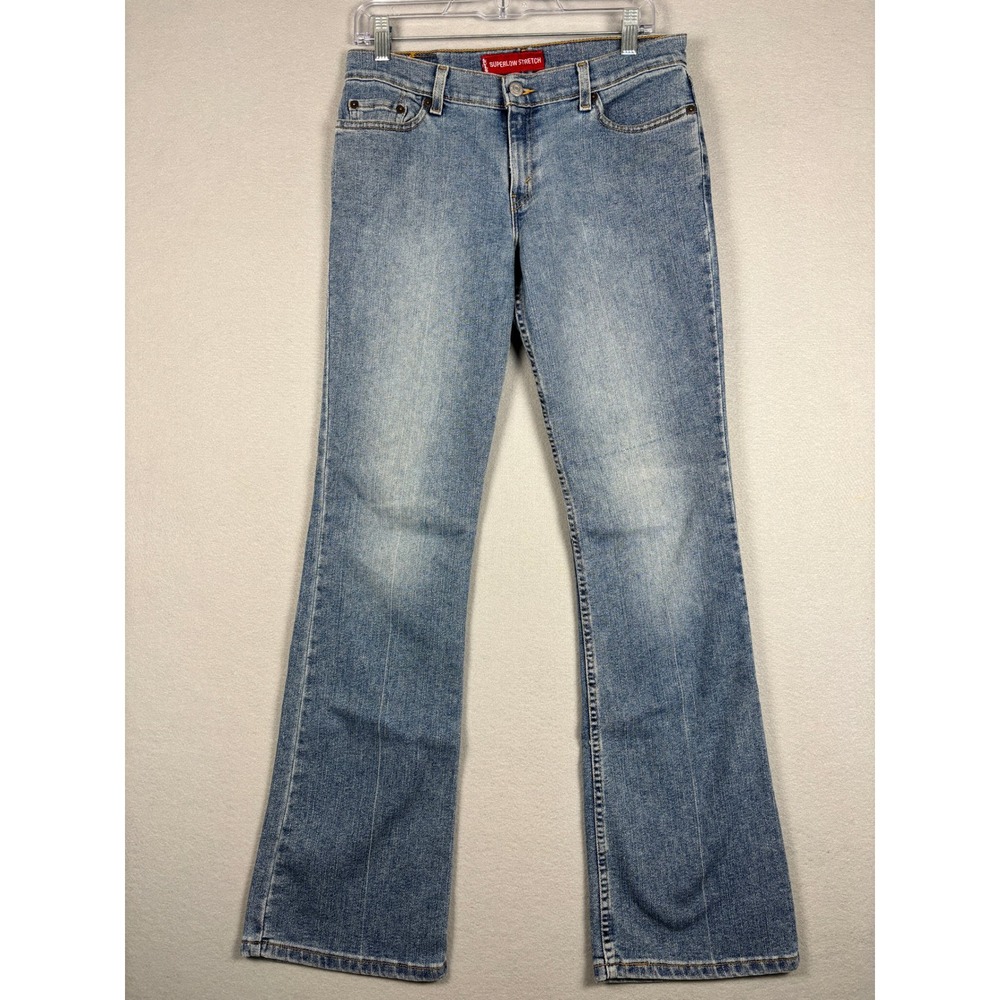 Vintage Levi's 518 Superlow Stretch Bootcut Jeans Low Rise Slim 31x32 Y2K